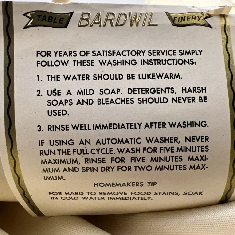 Vtg Bardwil Damask 'Blossom Time' 64